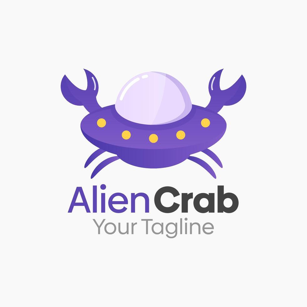 Alien Crab Logo Template Design. Good for Business, Start up, Agency, and Organization vector