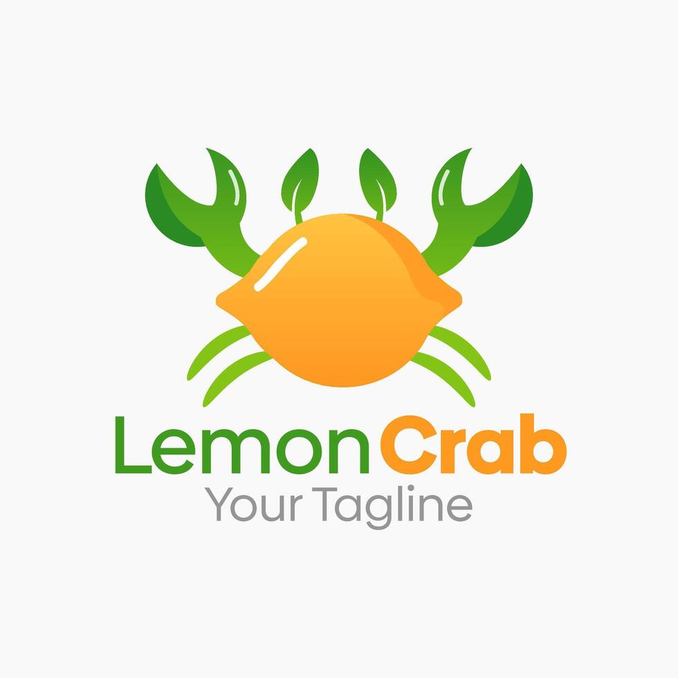 Lemon Crab Logo Template Design. Good for Business, Start up, Agency, and Organization vector