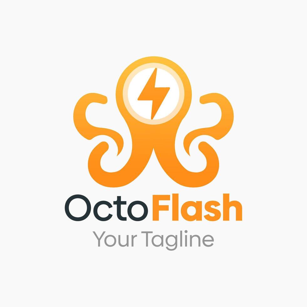 Octo Flash Logo Template Design. Good for Business, Start up, Agency, and Organization vector