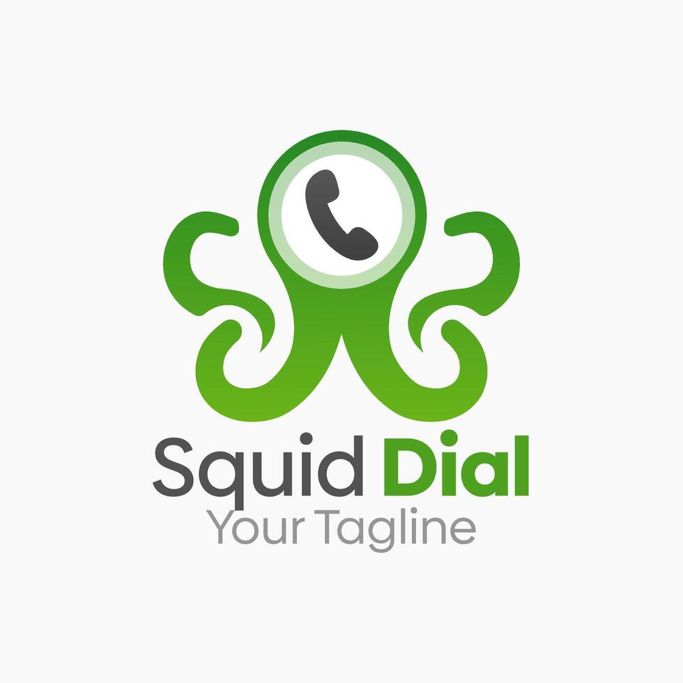 Squid Dial Logo Template Design. Good for Business, Start up, Agency, and Organization vector