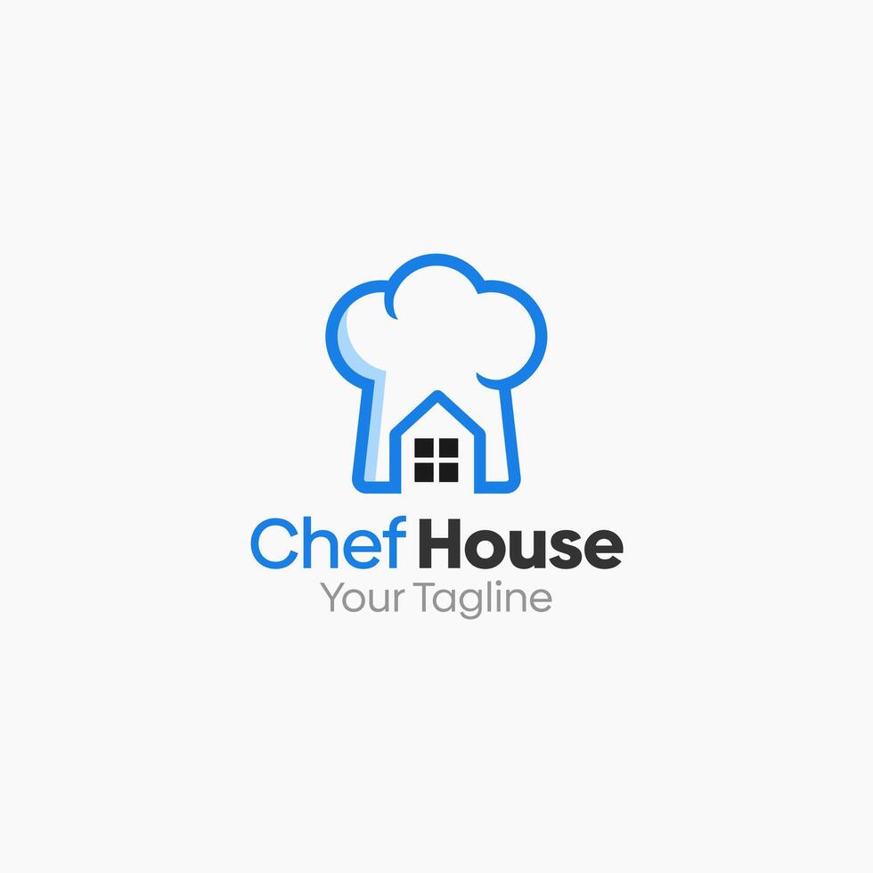 Chef House Logo Template Design. Good for Business, Start up, Agency, and Organization vector