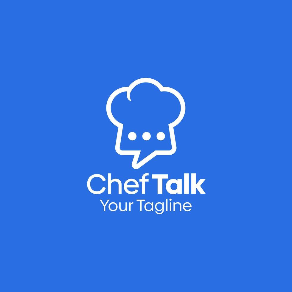 Chef Talk Logo Template Design. Good for Business, Start up, Agency, and Organization vector