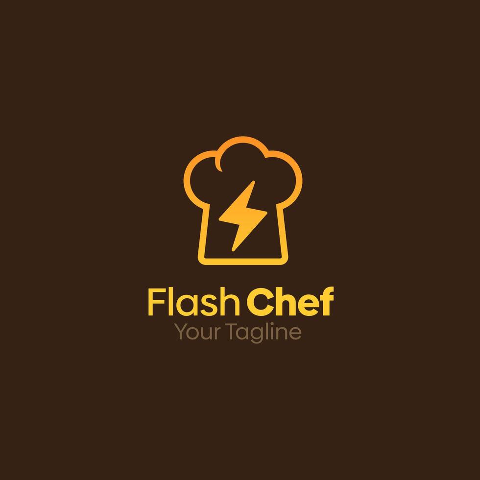 Flash Chef Logo Template Design. Good for Business, Start up, Agency, and Organization vector