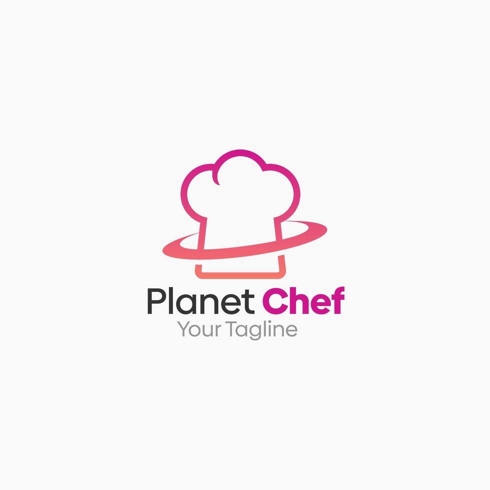 Planet Chef Logo Template Design. Good for Business, Start up, Agency, and Organization vector