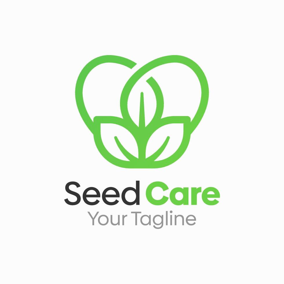 Seed Care Logo Design Template. Good for Business, Agency, Community and Organization vector