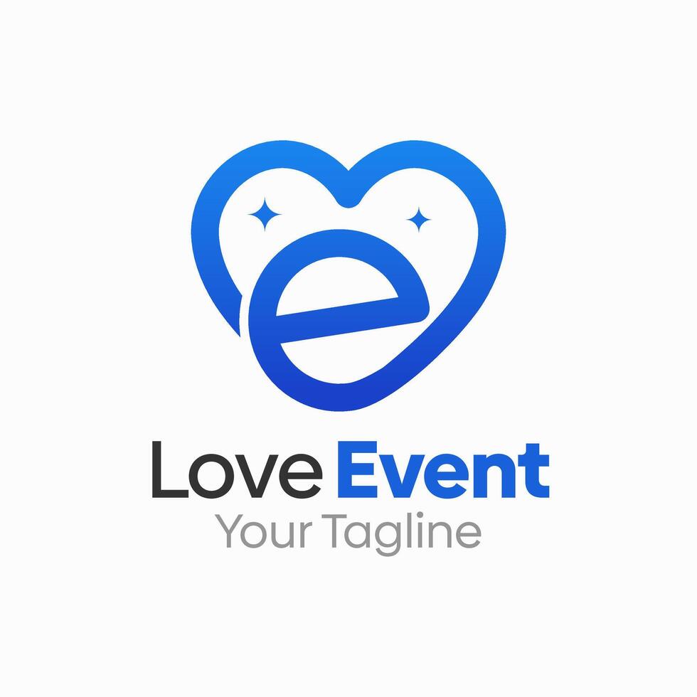 Love Event Logo Design Template. Good for Business, Agency, Community and Organization vector