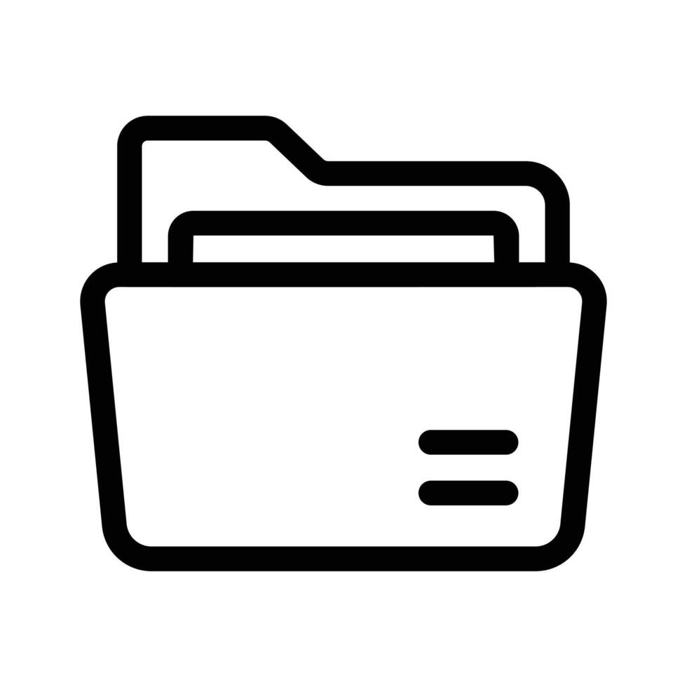 Folder icon design, isolated on white background vector