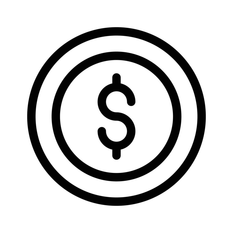 Dollar coin design, currency premium graphics vector
