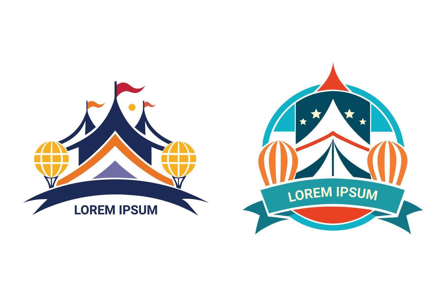 Simple Customizable Event Management Logo Illustration vector