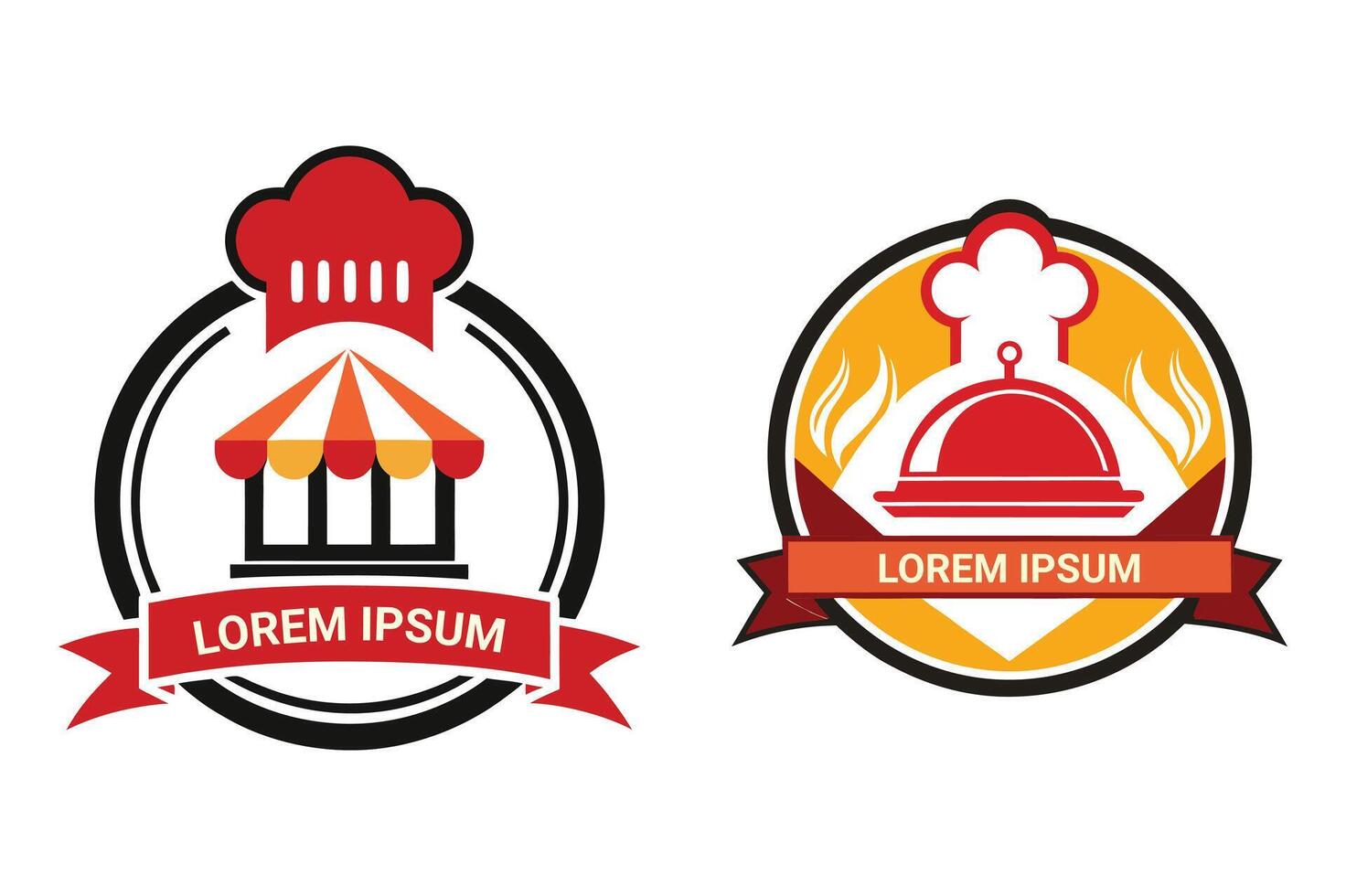 Customizable Restaurant Logo for Easy Editing vector