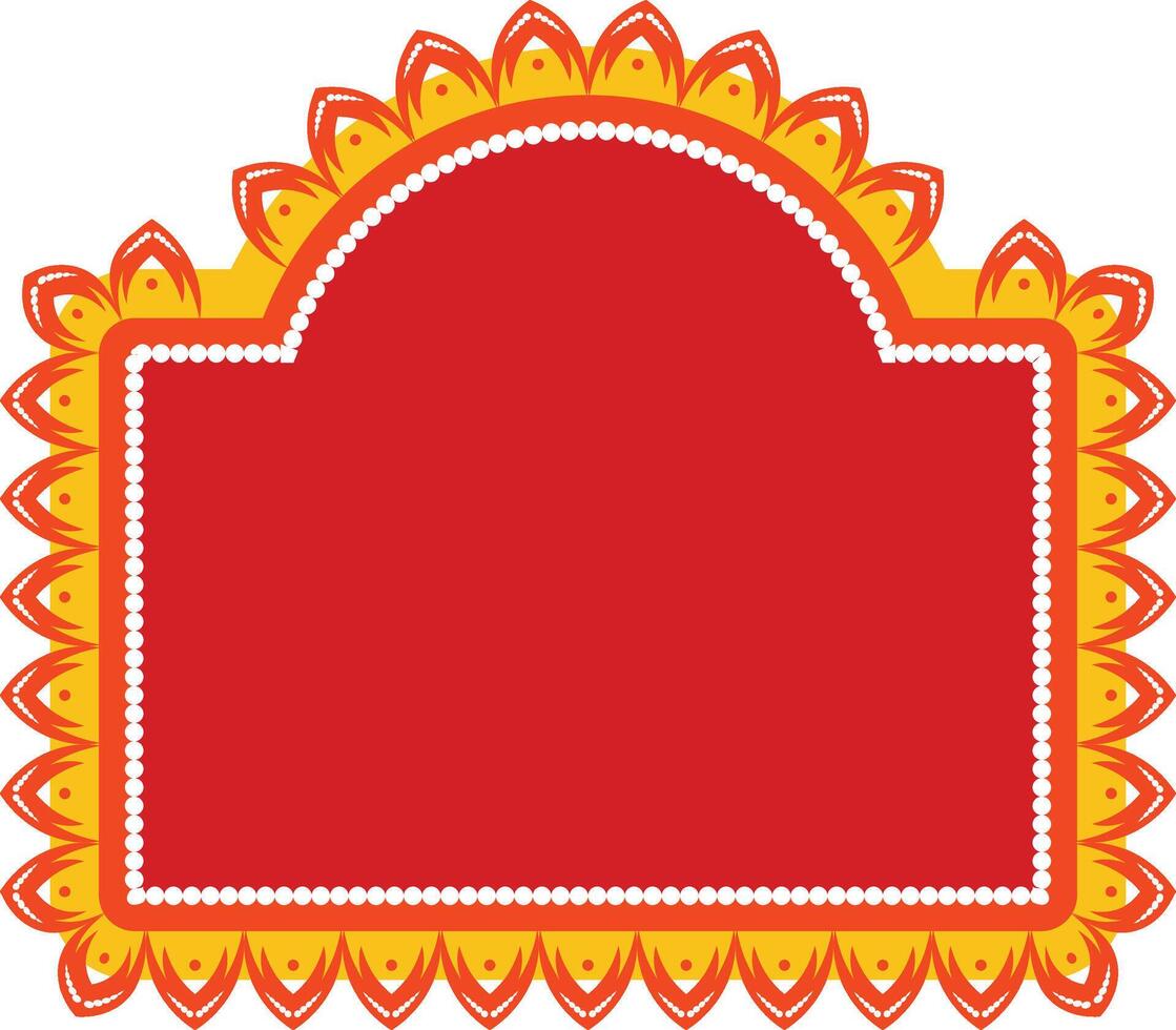 Festive Decorative Frame and Background for Indian Wedding Card and Festival vector