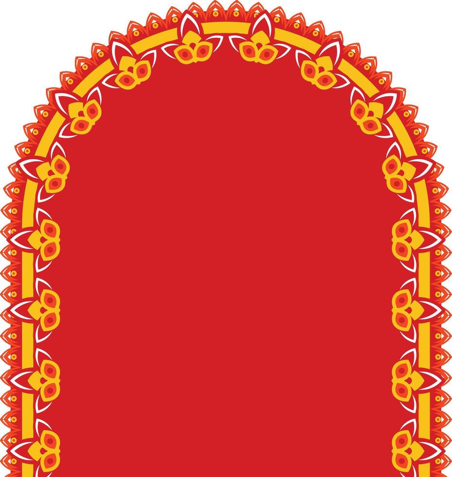 Decorative Frame and Background For Hindu Festival, Indian Wedding Card Backgroun and frame vector