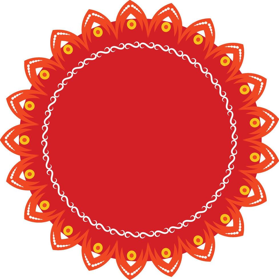 Hindu Festive Decorative Frame and Indian Wedding Card Backgroun and frame vector