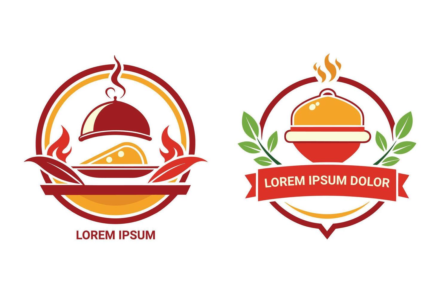 Catering Company Logo Simple to Customize vector