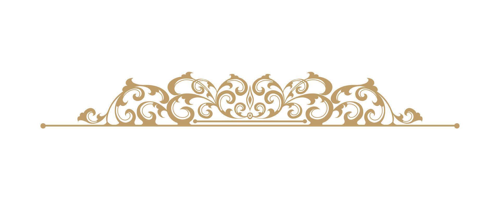 A golden crown on a white background vector