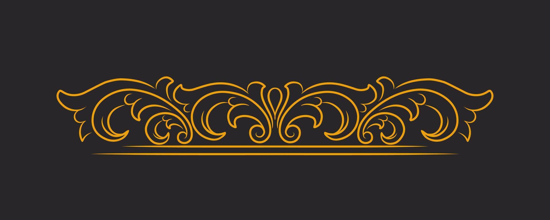 Frame floral ornament Border for wedding vector