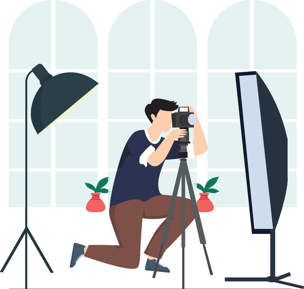 Photo Shoot Silhouette illustration vector
