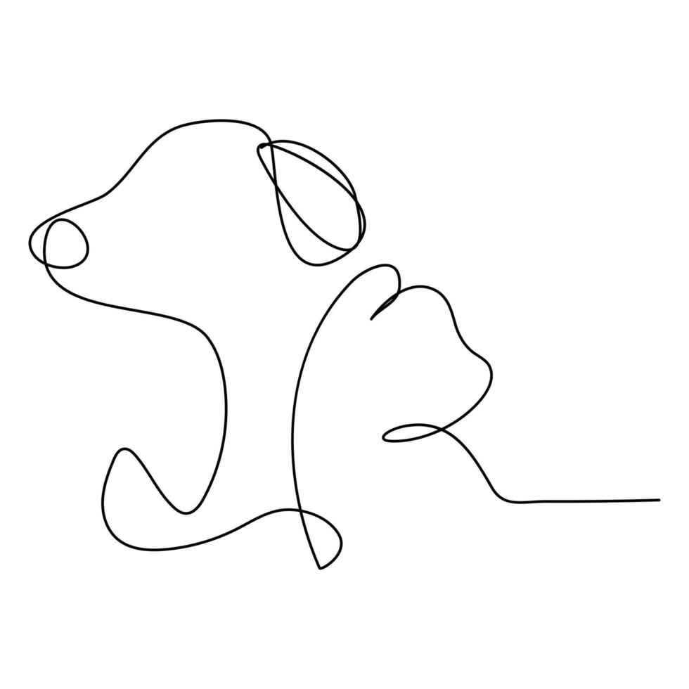 Hand-Drawn Dog and Cat Sketch vector
