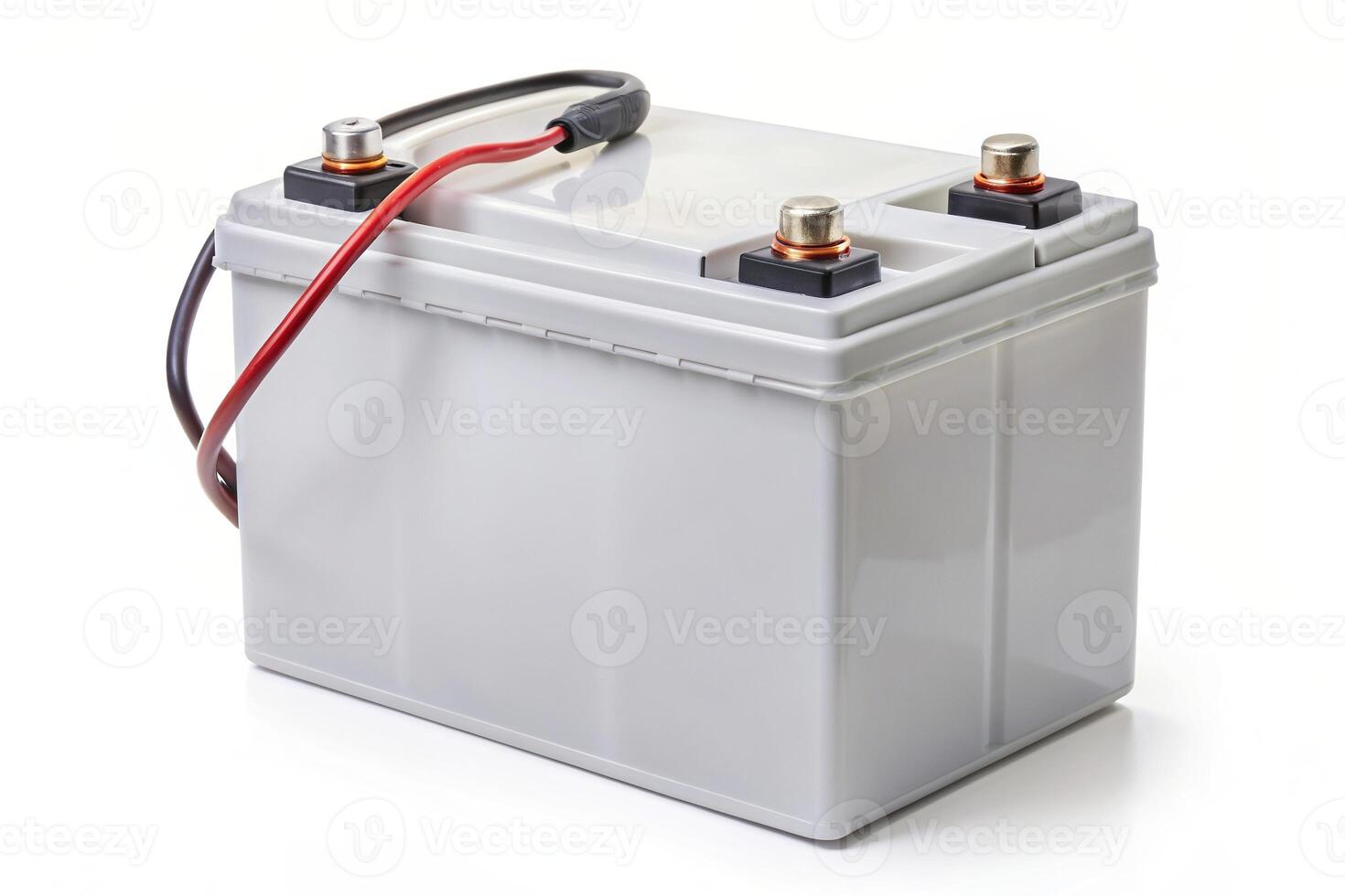electrolyte, renewable energy, electricity, industry, valve-regulated, A valve regulated lead acid dry charged battery with an electrolyte pack isolated on a white background photo