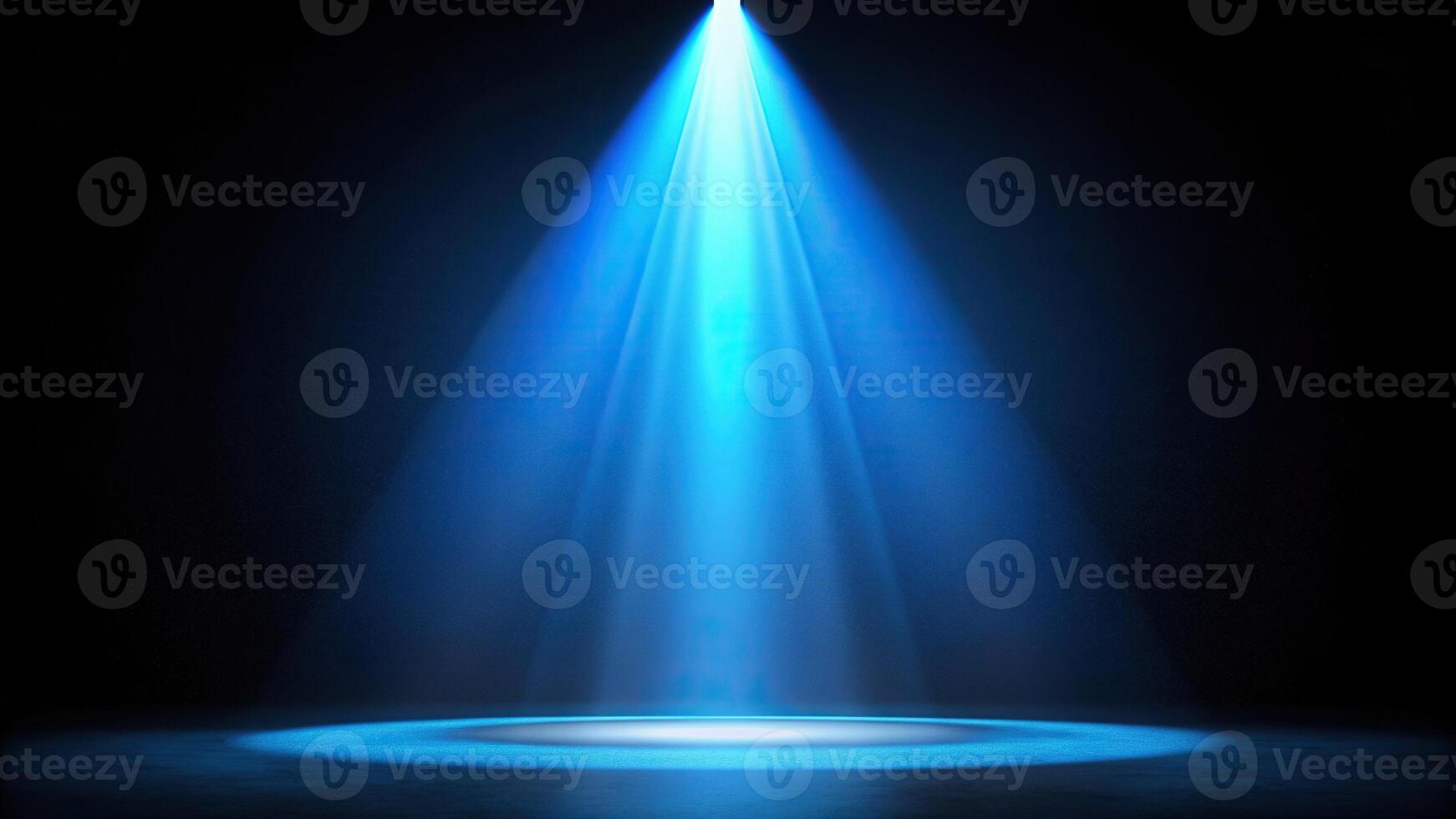 composition, asymmetrical, vibrant, illumination, lighting design, performance, Blue spotlight light beam illuminating a black background creating an asymmetrical composition photo