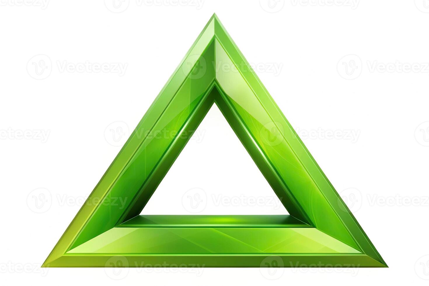 abstract green isolated geometric triangle shape Eye Level photo