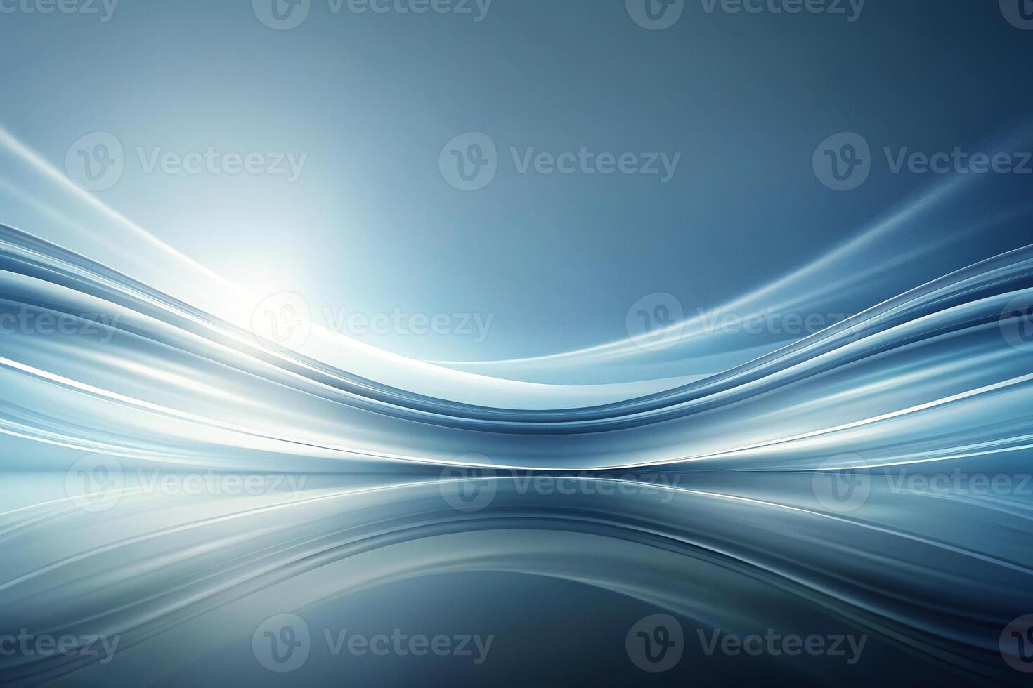Abstract smooth gradient background in light blue-grey with leading lines photo