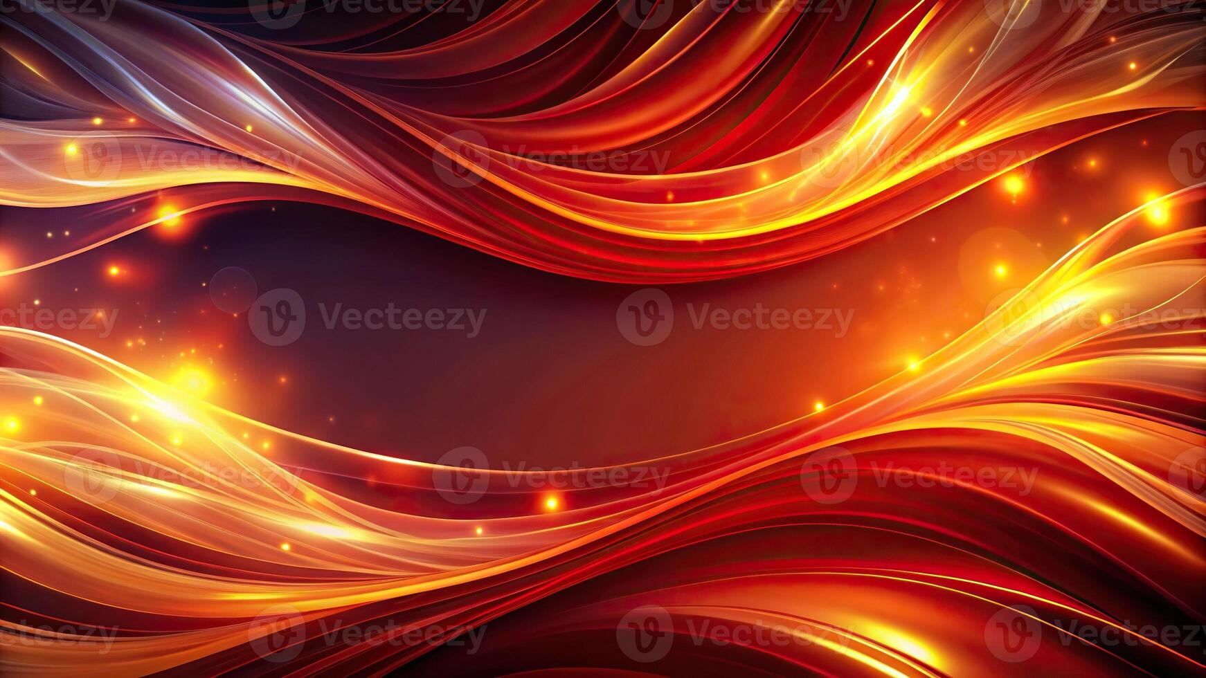 Abstract red and orange wavy shapes background photo