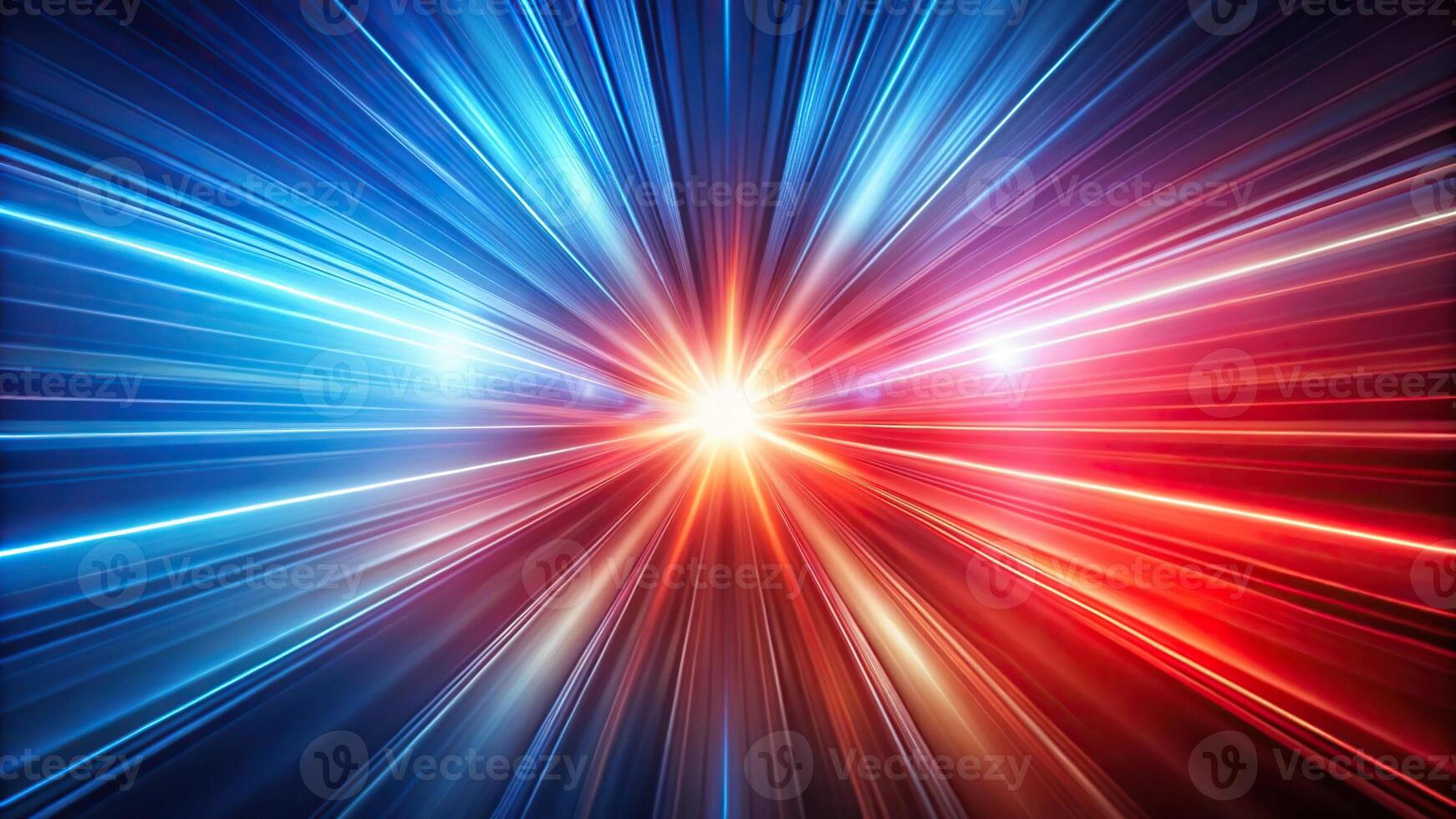 Abstract speed light background with red and blue colors forced perspective photo