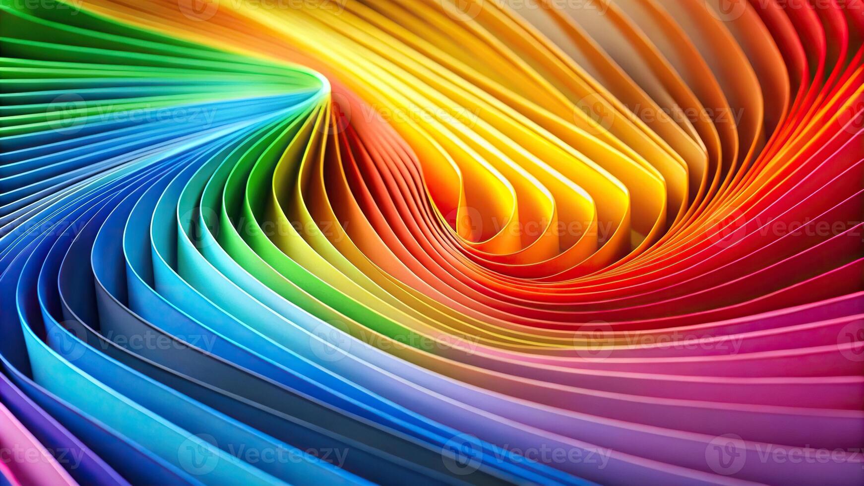 Abstract rainbow paper background with depth of field photo