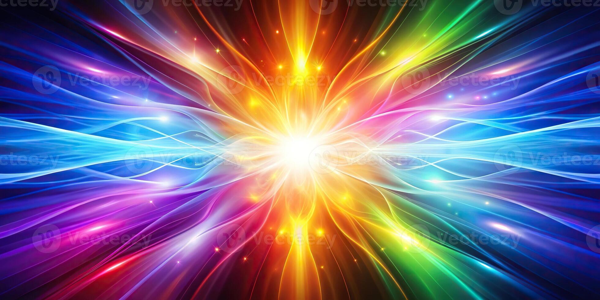 Abstract shiny colorful energy background Silhouette photo