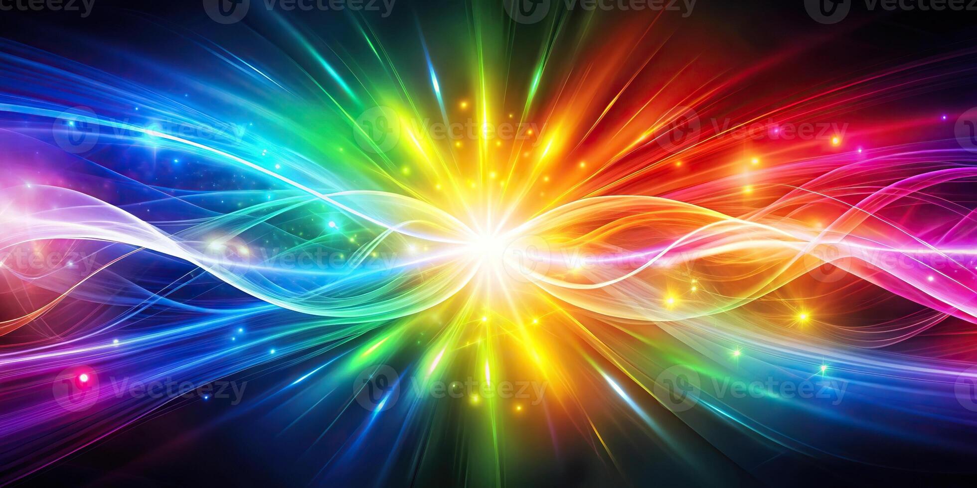 Abstract shiny colorful energy background photo