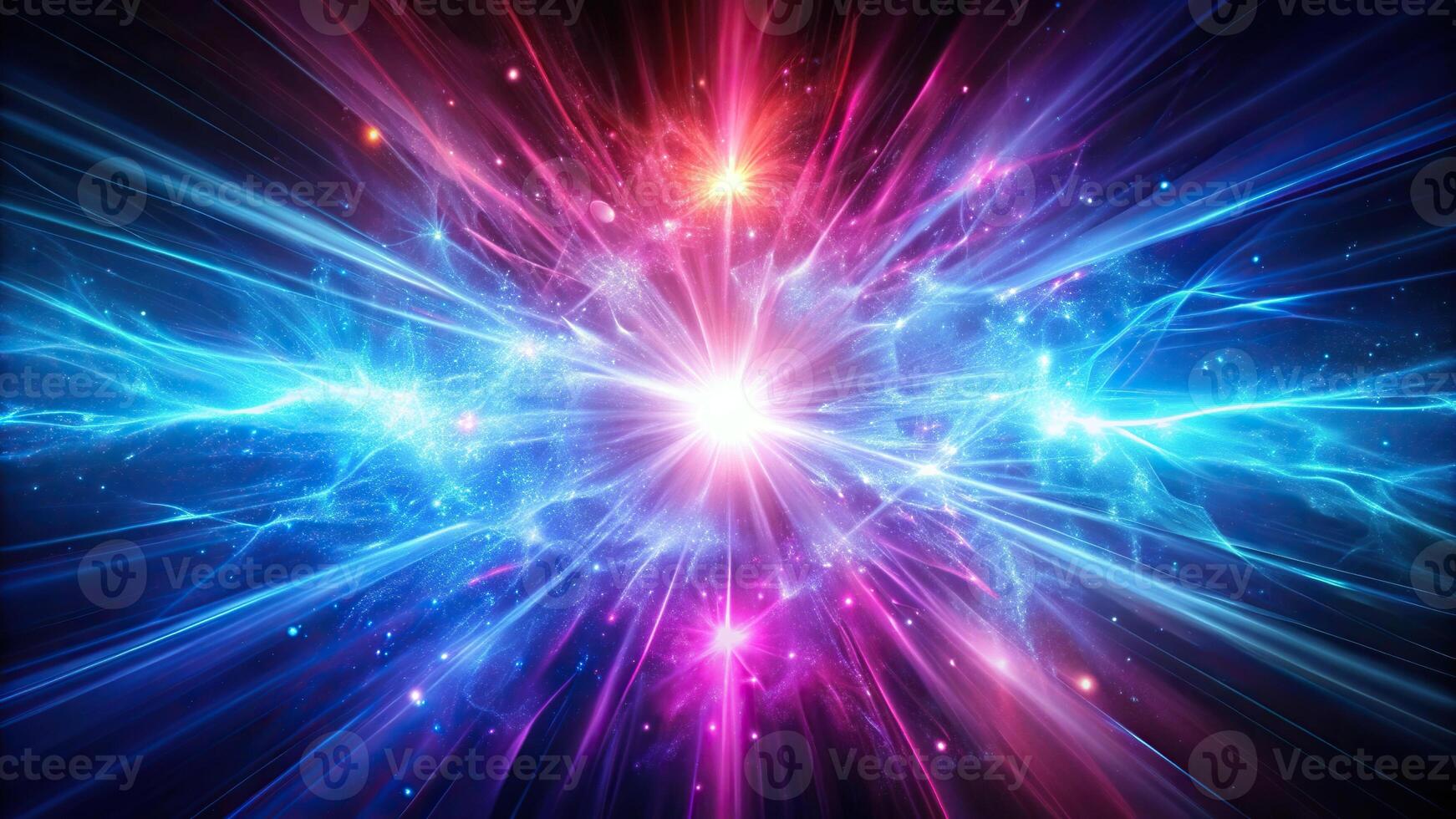 abstract shadow explosion of energy background in deep blue and pink photo