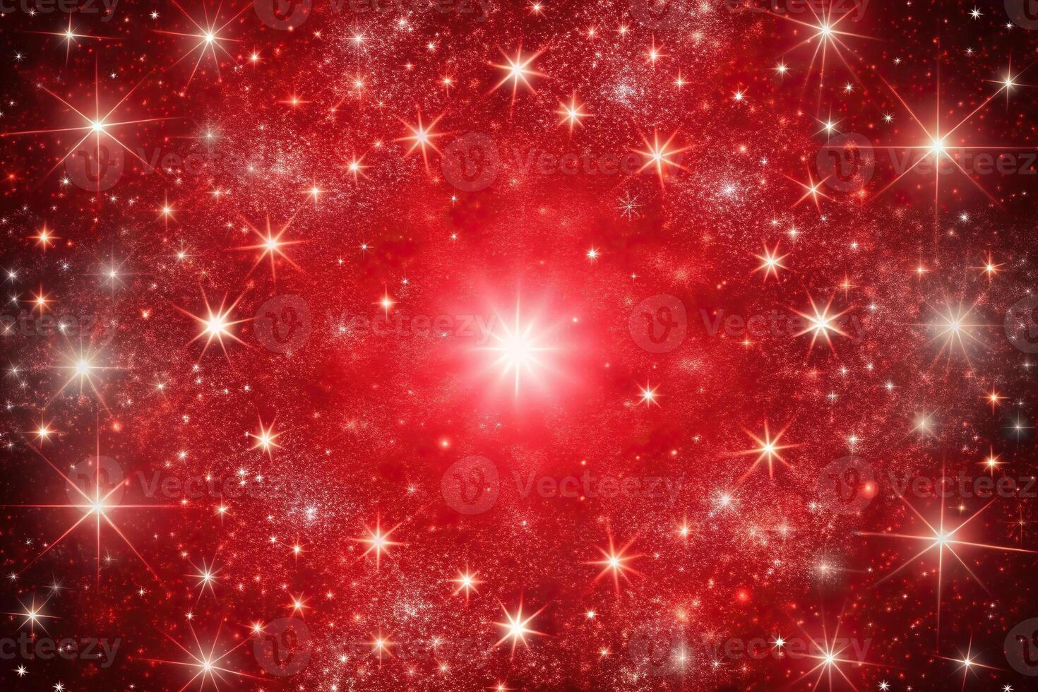 Abstract red starry galaxy background photo