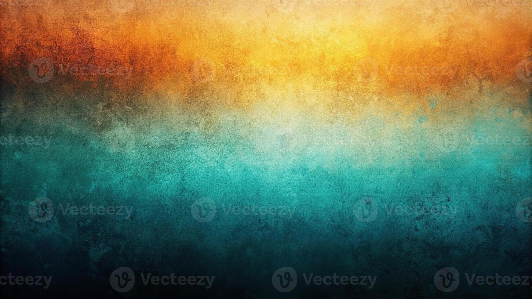 Abstract teal orange yellow black grainy color gradient background noise texture effect photo