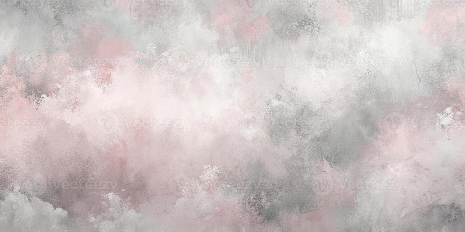 Abstract textured gradient soft pastel pink and grey background with distressed paint strokes photo