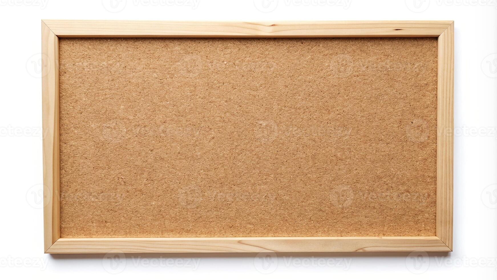 blank space, pushpin, long shot, mock up,blank, copy space, bulletin board, memo, board, design element, Blank cork board mock up on isolated white background for memo or notice board photo