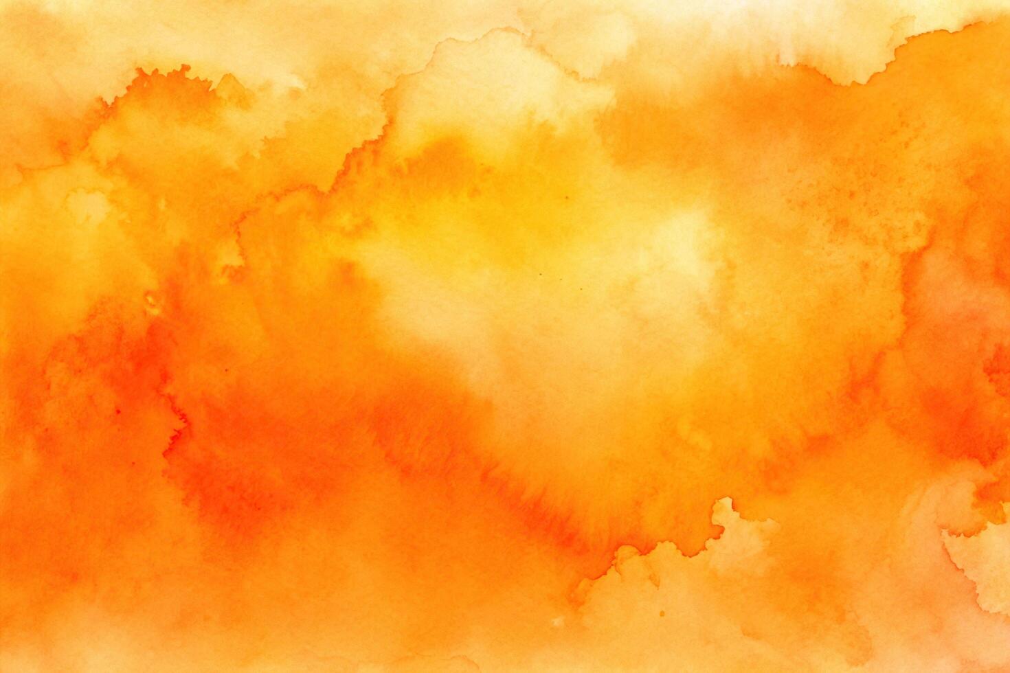 Abstract orange watercolor background photo