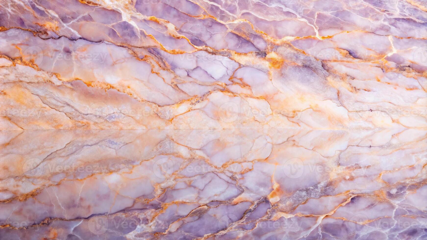 Abstract peach and purple marble texture reflected on a surface photo