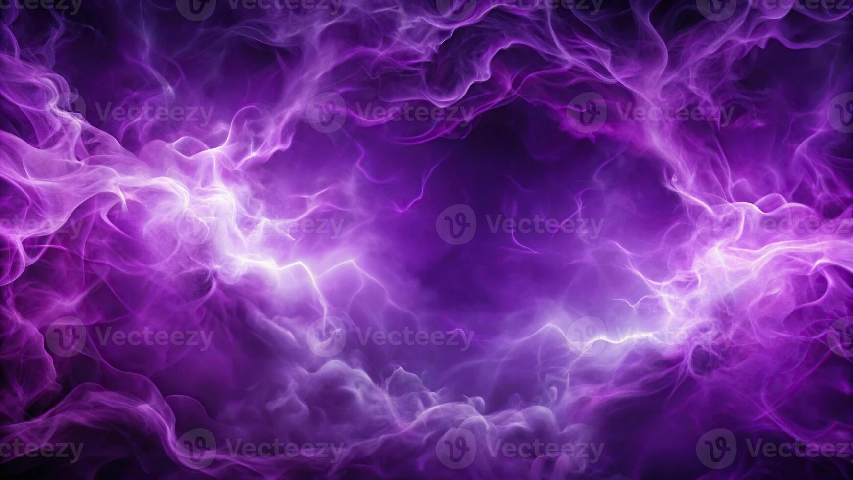 Abstract purple smoke and thunder background with a tilted angle photo