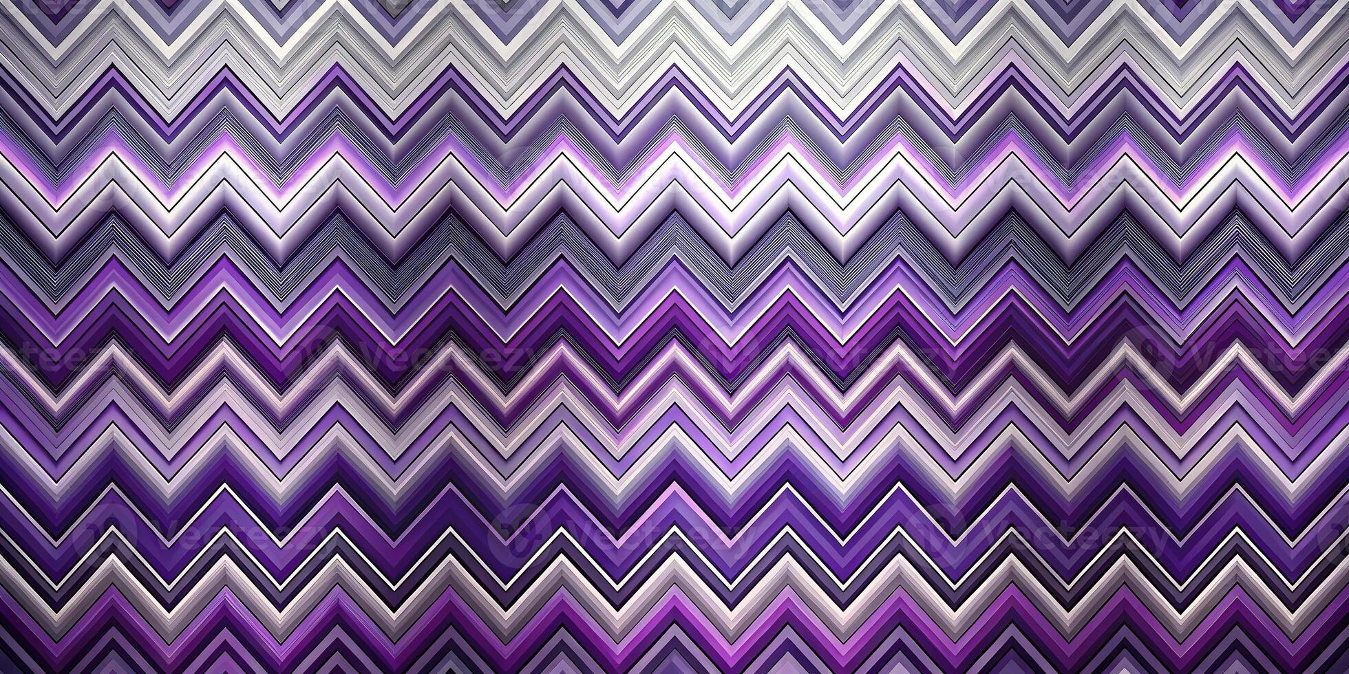 Abstract purple silver zigzag pattern photo