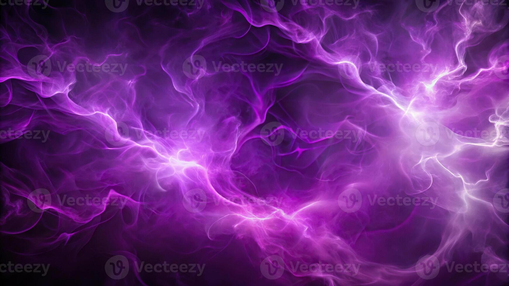 Abstract purple smoke swirling in a tilted angle with thunder background photo