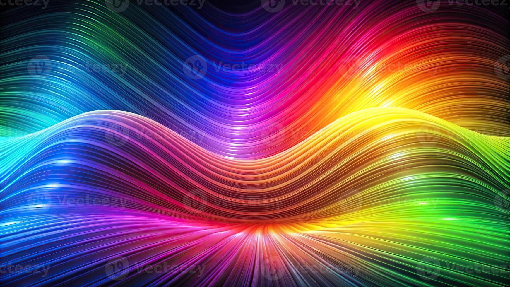 Abstract quantum rainbow textured wave function background photo