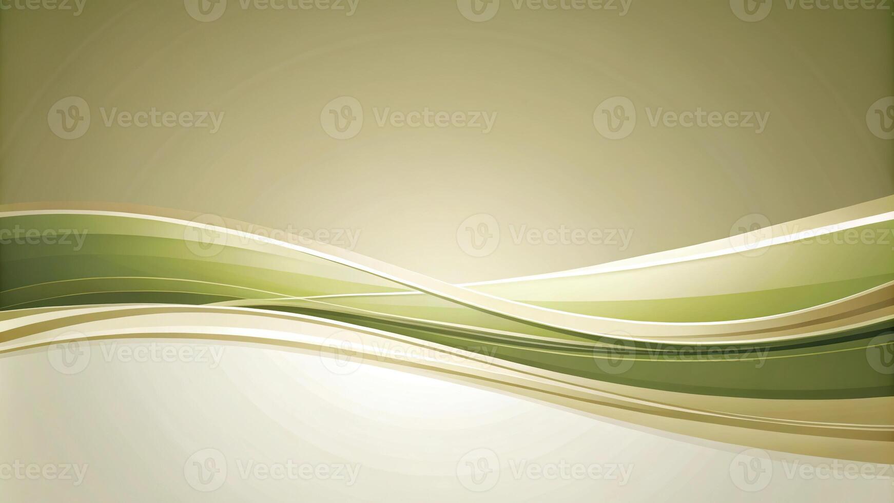 Abstract minimalist shapes in olive green beige and white photo