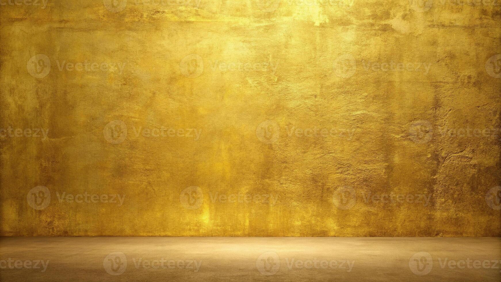 Abstract minimalist gold concrete wall with background texture photo