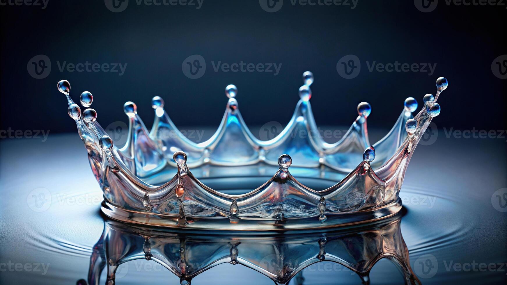 Abstract image of melting plastic forming a crown photo