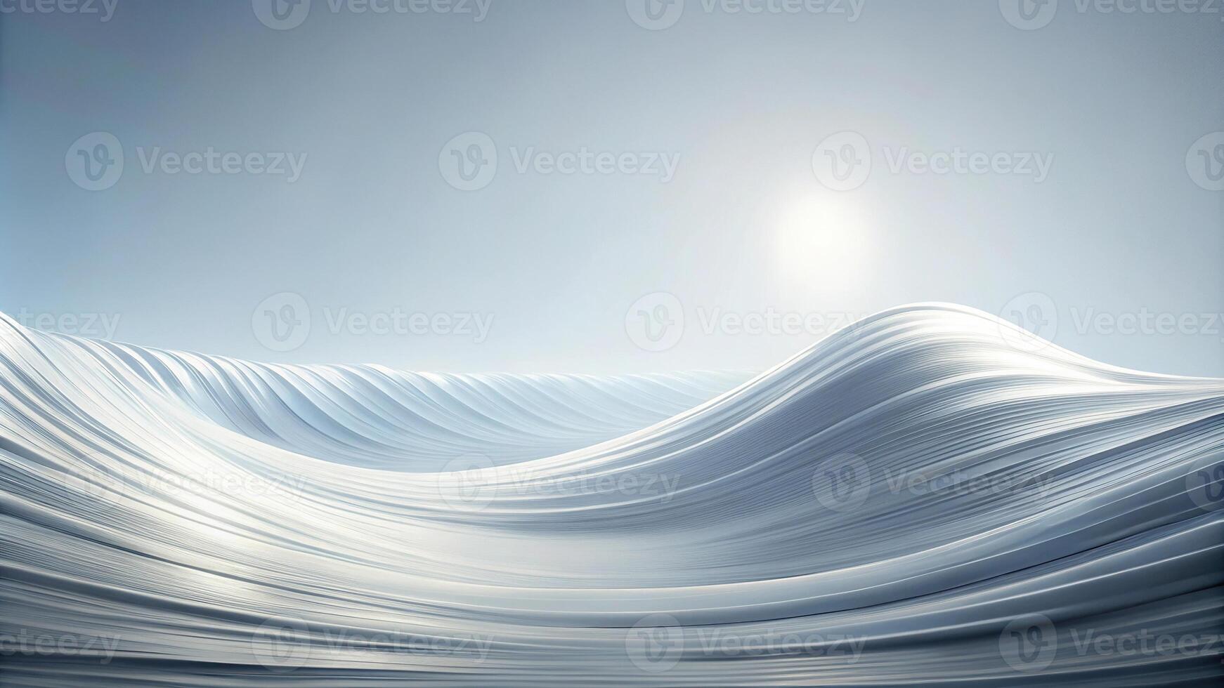 Abstract minimalistic wave texture background in white, eye level view photo