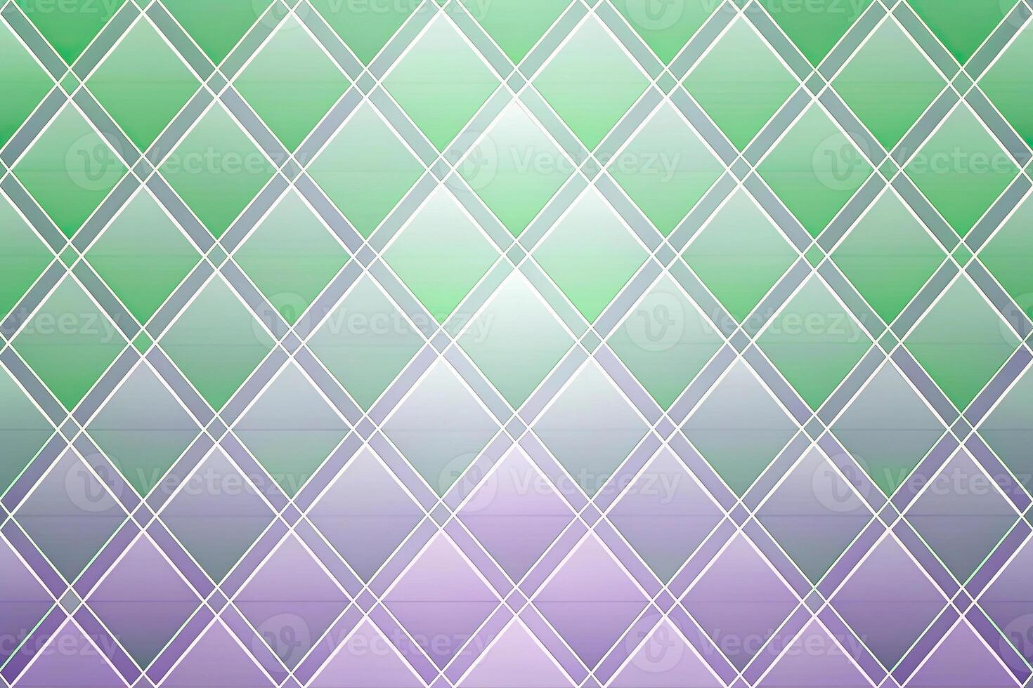Abstract lavender gradient design with green triangles photo