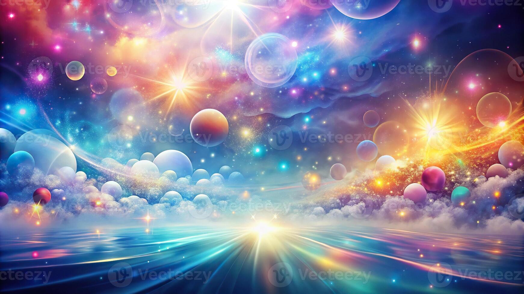 Abstract magical background with no distinct shapes or forms photo