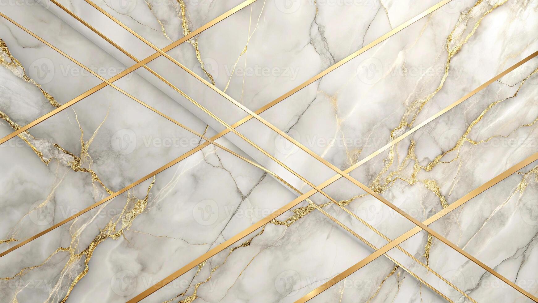 Abstract luxury marble background with gold leading lines paths photo