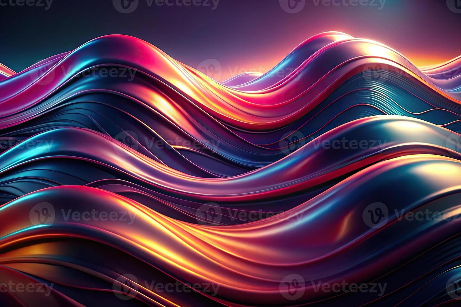 Abstract fluid gradient background with smooth waves photo